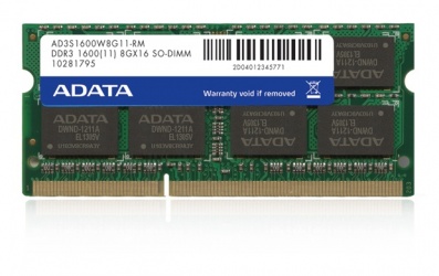 Memoria RAM Adata DDR3, 1600MHz, 8GB, CL11, SO-DIMM 
