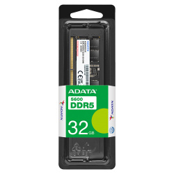 Memoria DDR5 de 32GB, 5600MHz, ADATA AD5U560032G-S, CL46, ECC