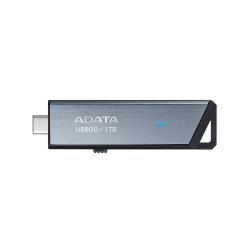Memoria USB Adata UE800, 1TB, USB-C 3.1, Lectura 1.000MB/s, Escritura 1.000MB/s, Plata 