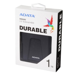 Disco Duro Externo Adata HD680, 1TB, USB, Negro - para Mac/PC 