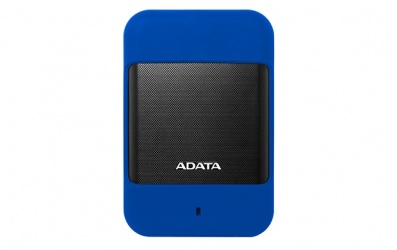 Disco Duro Externo Adata HD700, 1TB, USB 3.0, Negro/Azul, A Prueba de Agua, Polvo y Golpes - para Mac/PC 