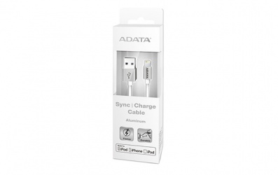 Adata Cable AMFIAL-100CM-CSV USB A 2.0 Macho - Lightning Macho, 1 Metro, Plata 