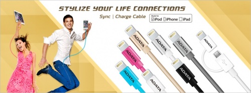 Adata Cable de Carga Certificado MFi Lightning Macho - USB 2.0 A Macho, 1 Metro, Negro, para iPhone/iPad/iPod 