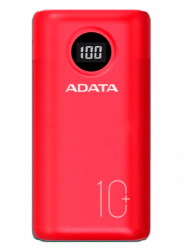 ﻿Cargador Portátil Adata P10000QCD, 10.000mAh, Rojo ― ¡Precio especial limitado a 5 unidades por cliente! 