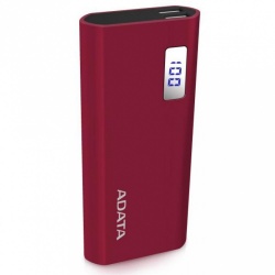 Cargador Portátil Adata Power Bank P12500D, 12500mAh, Rojo 
