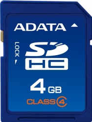 Memoria Flash Adata, 4GB SDHC Clase 4 