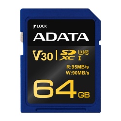 Memoria Flash Adata Premier Pro V30G, 64GB SD UHS-I Clase 10 