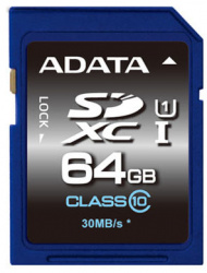 Memoria Flash Adata Premier, 64GB SDXC UHS-I Clase 10 