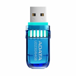 Memoria USB Adata UD230, 32GB, USB A 2.0, Azul 