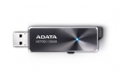 Memoria USB Adata DashDrive Elite UE700, 128GB, USB 3.0, Negro 