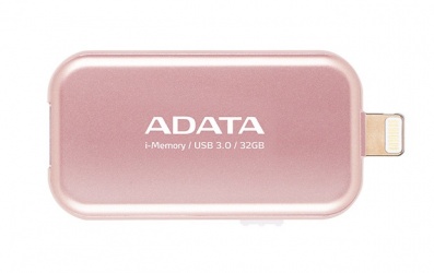 Compra Memoria USB Adata UE71, 32GB USB 3.0/Lightning Rosa, AUE710-32G ...