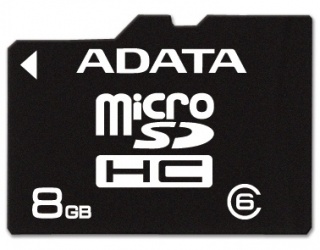 Memoria Flash Adata, 8GB microSDHC Clase 6 