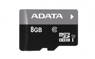 Memoria Flash Adata, 8GB microSDHC UHS-I Clase 10, con Lector microReader V3 