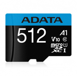Memoria Flash Adata Premier, 512GB MicroSDXC UHS-I Clase 10, con Adaptador 