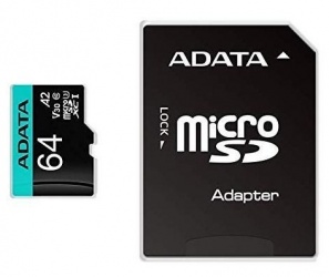 Memoria Flash Adata Premier Pro, 64GB MicroSDXC UHS-I Clase 10, con Adaptador 