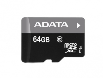 Memoria Flash Adata Premier, 64GB microSDXC UHS-I Clase 10, con Adaptador 