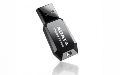 Memoria USB Adata DashDrive UV100, 32GB, USB 2.0, Negro 