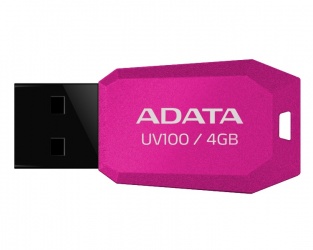 Memoria USB Adata Dashdrive UV100, 4GB, USB 2.0, Rosa 