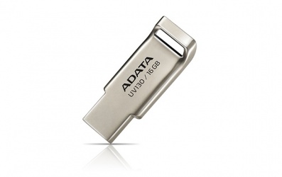 Memoria USB Adata UV130 Gold, 16GB, USB 2.0, Oro 