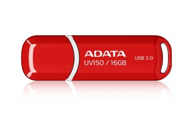 Memoria USB Adata DashDrive UV150, 16GB, USB 3.0, Rojo 