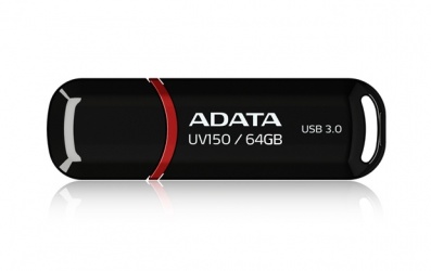 Memoria USB Adata DashDrive UV150, 64GB, USB 3.0, Negro 