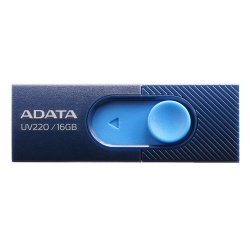 Memoria USB Adata UV220, 16GB, USB 2.0, Azul 