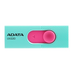 Memoria USB Adata UV220, 32GB, USB 2.0, Rosa/Turquesa 