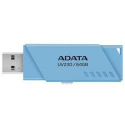 Memoria USB Adata UV230, 64GB, USB 2.0, Azul 