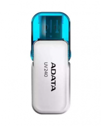 Memoria USB Adata UV240, 64GB, USB 2.0, Blanco 