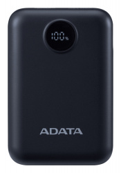 Cargador Portátil Adata Power Bank C10022, 10.000mAh, Negro 