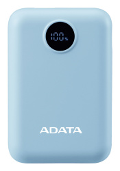 Cargador Portátil Adata Power Bank C10022, 10.000mAh, Azul 