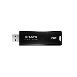 Memoria USB Adata SC610, 500GB, USB 3.2, Lectura 550 MB/s, Escritura 550 MB/s, Negro/Rosa 