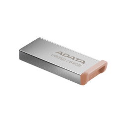 Memoria USB Adata UR350, 64GB, USB-A 3.0, Lectura 100MB/s, Café 