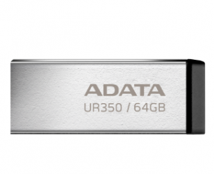 Memoria USB Adata UR350, 64GB, USB A 3.2, Lectura 100 MB/s, Metal 