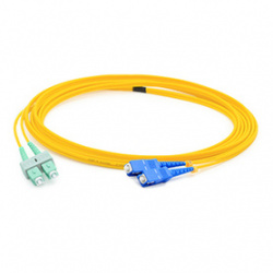 Addon Cable Fibra Óptica Monomodo OS1 SC/APC Macho - SC Macho, Núcleo 9µm, Cubierta 125µm, 5 Metros, Amarillo 
