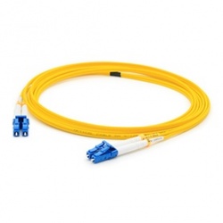 AddOn Cable Fibra Óptica Duplex OS2 LC Macho - LC Macho, 50cm, 9/125, Amarillo 