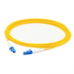 Addon Cable Fibra Óptica Monomodo OS1 LC Macho - LC Macho, Núcleo 9µm, Cubierta 125µm, 50cm, Amarillo 
