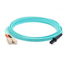 Addon Cable Fibra Óptica Multimodo OM3 MT-RJ Macho - SC Macho, Núcleo 50µm, Cubierta 125µm, 7 Metros, Azul 