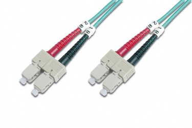 Addon Cable Fibra Óptica Multimodo OM4 SC Macho - SC Macho, Núcleo 50µm, Cubierta 125µm, 10 Metros, Azul 