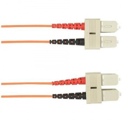 Addon Cable Fibra Óptica Multimodo OM1 SC Macho - SC Macho, Núcleo 62.5µm, Cubierta 125µm, 7 Metros, Naranja 