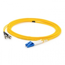 AddOn Cable Fibra Óptica Duplex OS2 LC Macho - ST Macho, 3 Metros, 9/125, Amarillo 