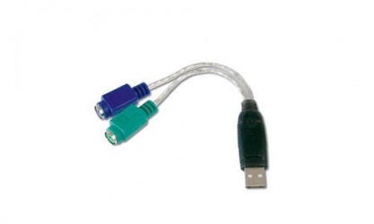 AddOn Adaptador USB A Macho - PS/2 Hembra, Multicolor 
