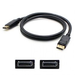 AddOn Cable DisplayPort Macho - DisplayPort Macho, 1.82 Metros, Negro, 5 Piezas 