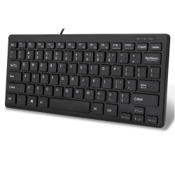 Teclado Adesso AKB-111UB, Alámbrico, USB, Negro (Inglés) 