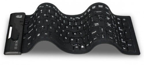 Teclado Adesso AKB-222UB, Alámbrico, USB, Negro (Inglés) 