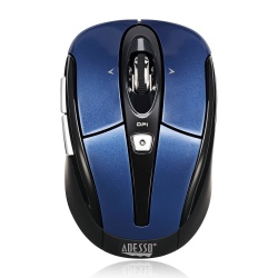 Mouse Adesso Óptico iMouse S60L, Inalámbrico, USB, 1600DPI, Azul 