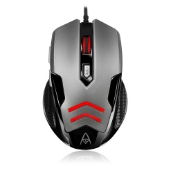 Mouse Gamer Adesso Óptico iMouse X1, Alámbrico, USB, 3200 DPI, Negro/Gris 