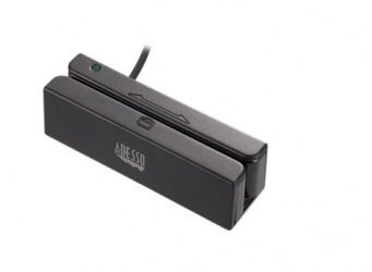 Adesso MSR-100 Lector de Banda Magnética, USB, Negro 