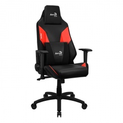Aerocool Silla Gamer Admiral, hasta 150Kg, Negro/Rojo 