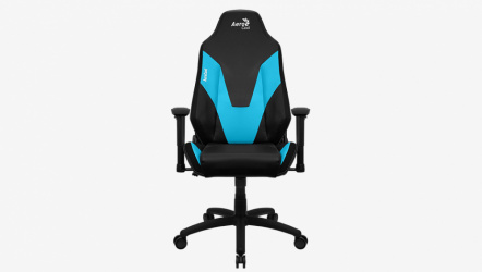 Aerocool Silla Gamer Admiral, hasta 150Kg, Negro/Azul 